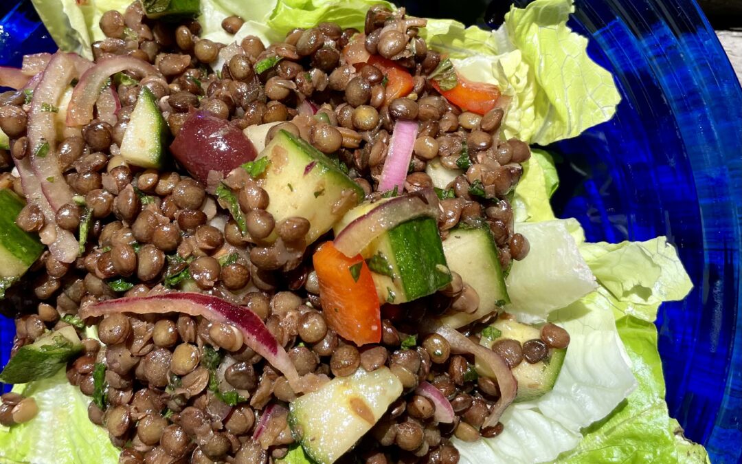 Greek Lentil Salad  Serves 4-6